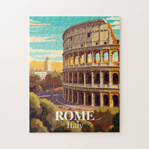 Puzzle Illustration du Colosseum de Rome Italie Voyage