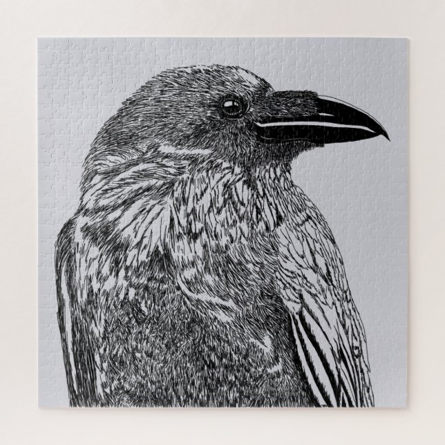 Puzzle Illustration du corbeau (Vertical)