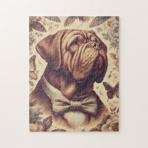 Puzzle Illustration du Dogue de Bordeaux vintage