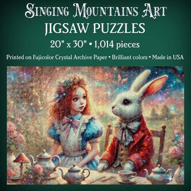 Puzzle Illustration du Monde Fantaisiste Alice & Lapin (Créateur téléchargé)