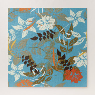 Puzzle Illustration du motif floral : Retour Vintage sans