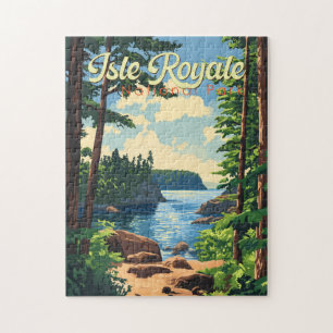 Puzzle Illustration du parc national de l'Isle Royale Art