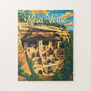 Puzzle Illustration du parc national Mesa Verde Travel Ar