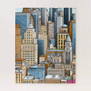 Puzzle Illustration du paysage urbain de New York