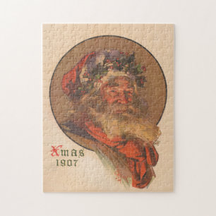 Puzzle Illustration du Père Noël vintage (1907)