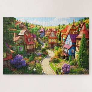 Puzzle Illustration du village