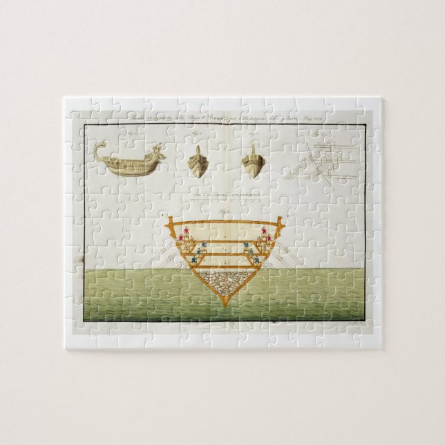 Puzzle Illustration d'un Polyreme romain, plat 26, classe (Horizontal)