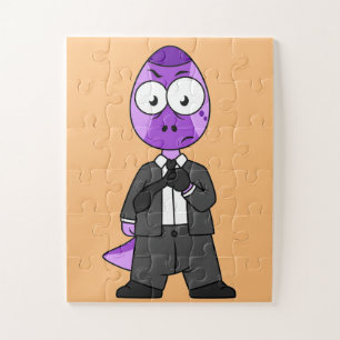 Puzzle Illustration D'Un Transporteur Pachycéphalosaure.