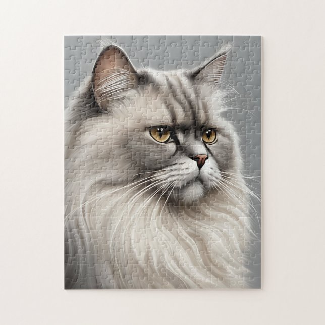 Puzzle Illustration élégante d'un chat persan (Vertical)