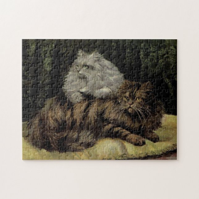 Puzzle Illustration en persan et tabby des chats cuits Vi (Horizontal)