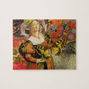 Puzzle Illustration gothique de la femme Aries Orange