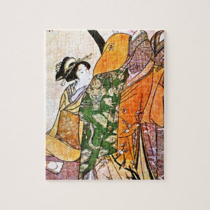 Puzzle Illustration japonaise vintage de geisha