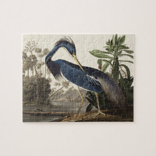 Puzzle Illustration vintage d'Audubon du héron de Louisia