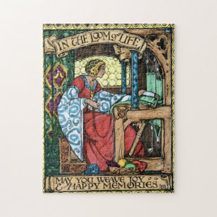 Puzzle Illustration vintage de la chaîne de la vie Arts