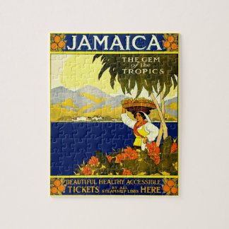 Puzzle Illustration vintage de voyage en Jamaïque