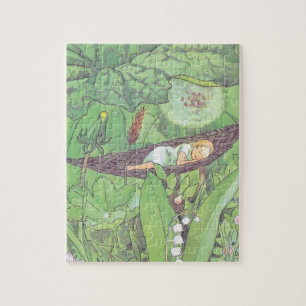 Puzzle Illustration vintage Thumbelina par Elsa Beskow