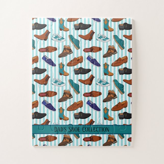 Puzzle Illustrations de chaussures pour hommes Baskets et (Vertical)