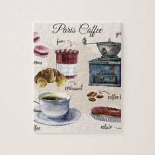 Puzzle Illustrations de pâtisseries parisiennes