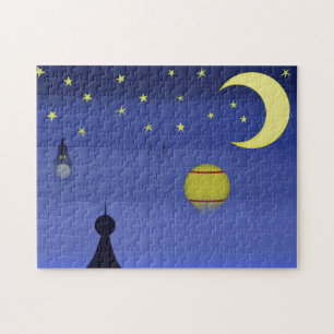 Puzzle illustré de ciel nocturne