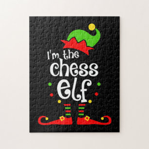 Puzzle im chess elf xmas famille ami cadeau de noël