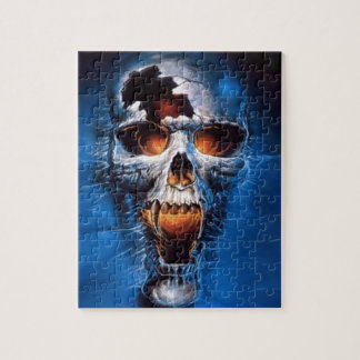 Puzzle Image de crâne du feu de danger