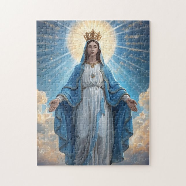 Puzzle Image de la Vierge Marie bienheureuse (Vertical)