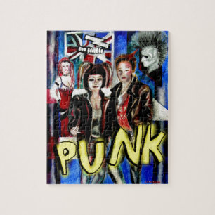Puzzle image de mode rock punk