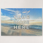 Puzzle Image personnalisée 20 po x 30 po 1 000 pièces ou<br><div class="desc">Téléchargez votre photo et créez votre Jigsaw Puzzle personnalisé ! Faites votre jeu parfait et relaxant pour les amis, couple, enfants, temps de famille et construit ensemble votre meilleur décor maison. Voulez-vous acheter ce paysage de plage avec des mouettes ? Cette photo extraordinaire de Frank Mckenna, réalisée à San Diego,...</div>