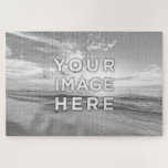 Puzzle Image personnalisée monochrome 20 pouces x 30 pouc<br><div class="desc">Téléchargez votre photo et créez votre puzzle noir et blanc personnalisé et élégant! Faites votre jeu parfait et relaxant pour les amis, couple, enfants, temps de famille et construit ensemble votre meilleur décor maison. Voulez-vous acheter ce paysage de plage avec des mouettes ? Cette photo extraordinaire de Frank Mckenna, réalisée...</div>