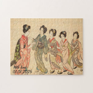 Puzzle Image personnalisée Vintage esthétique japonaise K