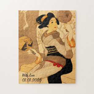 Puzzle Image personnalisée Vintage esthétique japonaise K