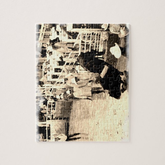 Puzzle Image s'opposante de cavalier de rodéo de Taureau (Vertical)