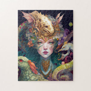 Puzzle Imaginaire Art Dragon Goddess Queen