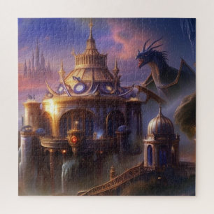 Puzzle Imaginaire Art Fairytale Châteaux Mystical Dragon