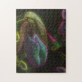 Puzzle Imaginaire Bleu Abstrait Lady Slipper Art