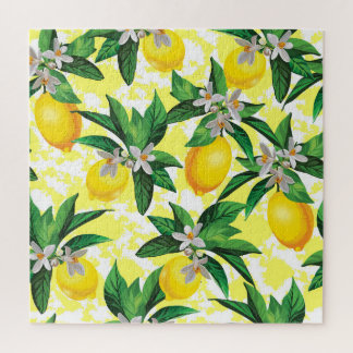 Puzzle Imaginaire citron : Motif Floral Créatif
