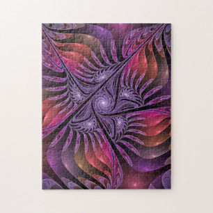 Puzzle Imaginaire coloré Abstrait moderne violet fractal