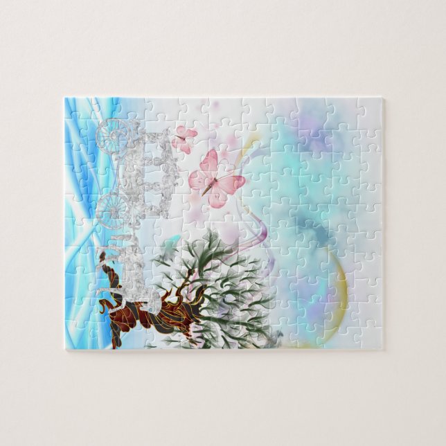 Puzzle Imaginaire Crystal Horse Carriage (Horizontal)