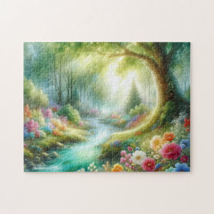 Puzzle Imaginaire de la rivière Forêt florale de Whimsica