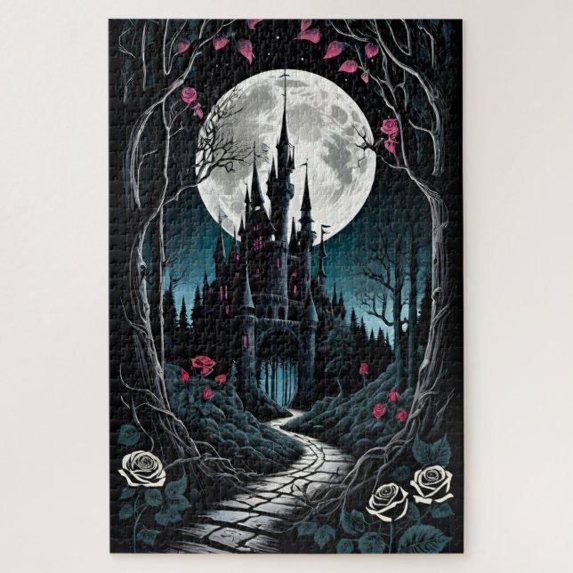Puzzle Imaginaire du château de Dark Woods (Vertical)