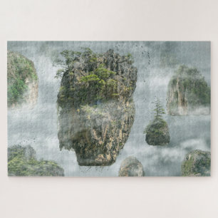 Puzzle Imaginaire flottant dans le monde