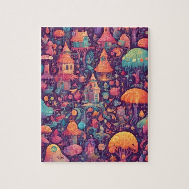 Puzzle Imaginaire Monde Colorful Magic Kingdom (Vertical)