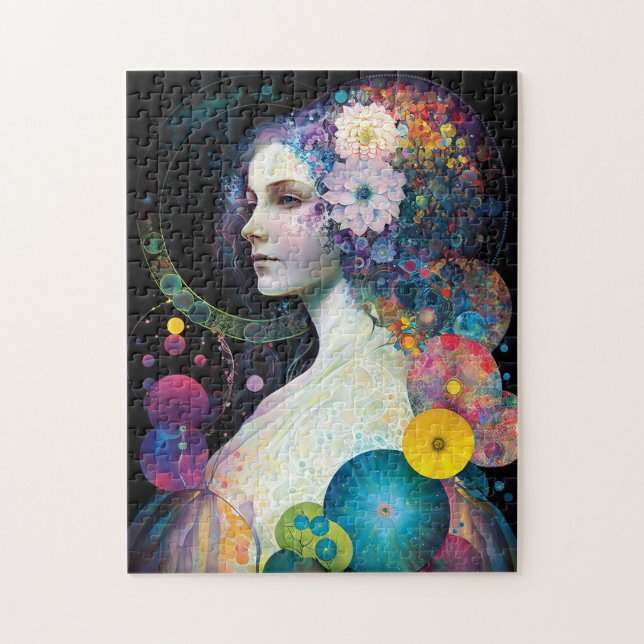 Puzzle Imaginaire Surreal Cosmic femme déesse (Vertical)