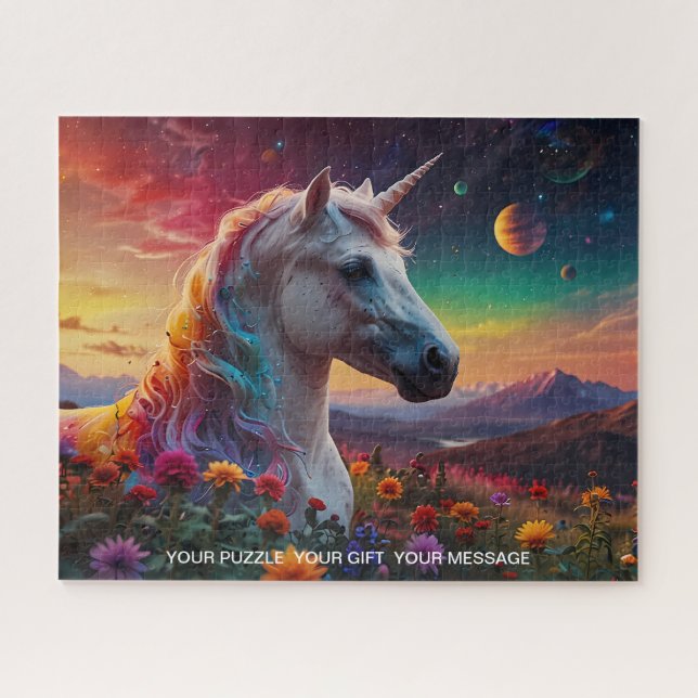 Puzzle Imaginaire Unicorne enchanté (Horizontal)