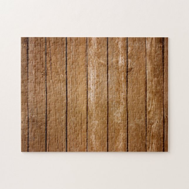 Puzzle Impossible - Mur en bois rustique (Horizontal)