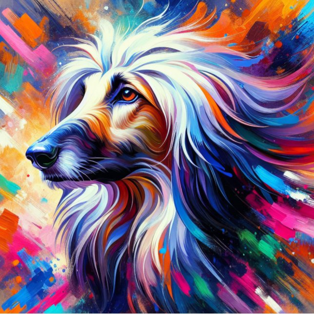 Puzzle Impression acrylique Afghan Hound | Coloré | Vibra (Créateur téléchargé)