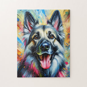Puzzle Impression acrylique Chien berger allemand fauve A