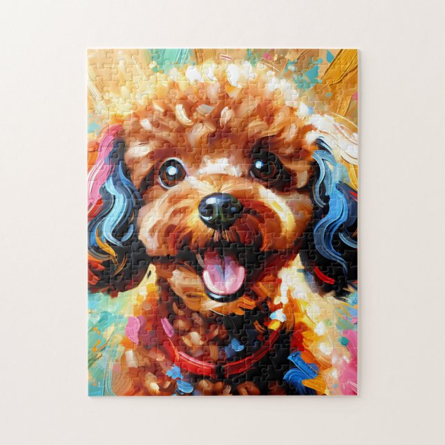Puzzle Impression acrylique Chien Caniche miniature Cadea (Vertical)