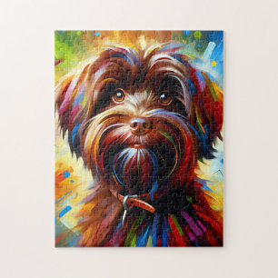 Puzzle Impression acrylique Chien havanais au chocolat Am