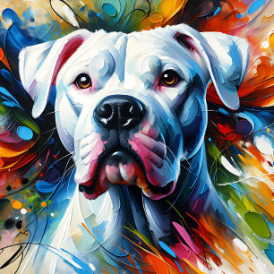 Puzzle Impression acrylique de chien Dogo Argentino Col